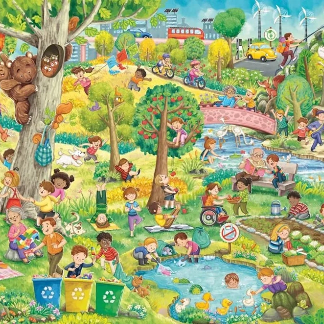 Puzzle Sretna planeta 150 dijelova