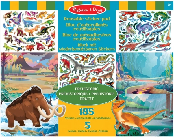 Melissa & Doug prapovijesni svijet ponovno upotrebljive naljepnice