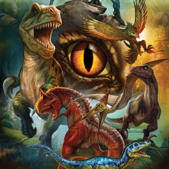 Puzzle mesožderi dinosauri 100 dijelova