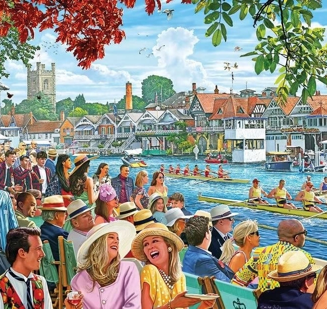 GIBSONS Puzzle Veslanje na utrci 1000 dijelova