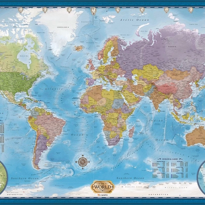 Puzzle karta svijeta 5000 dijelova EUROGRAPHICS
