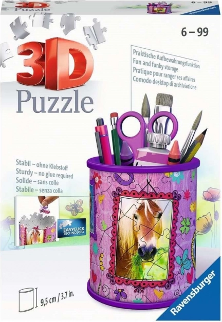 RAVENSBURGER 3D puzzle stalak za olovke – konj, 57 dijelova