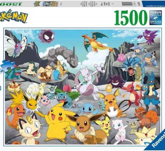 Puzzle 2D 1500 dijelova Pokémon Classic
