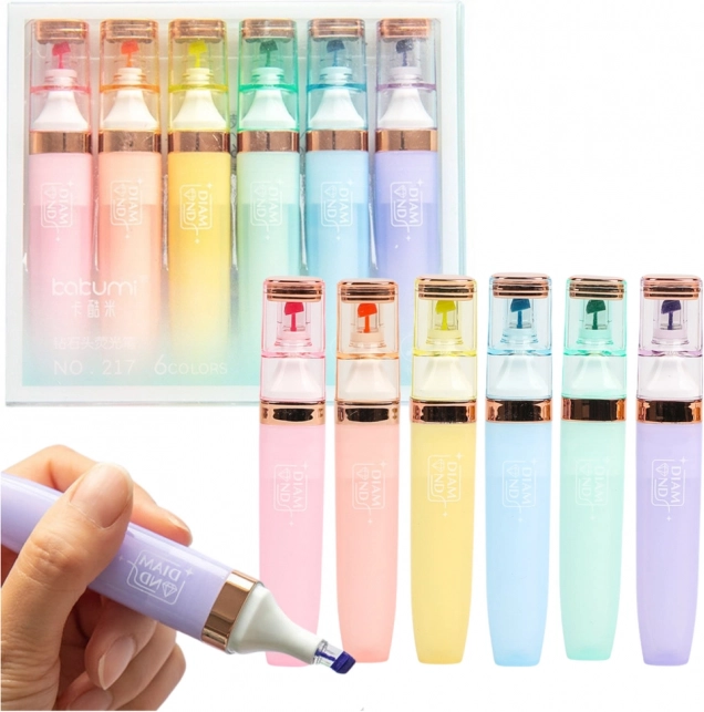 Set pastelnih markera 6 kom