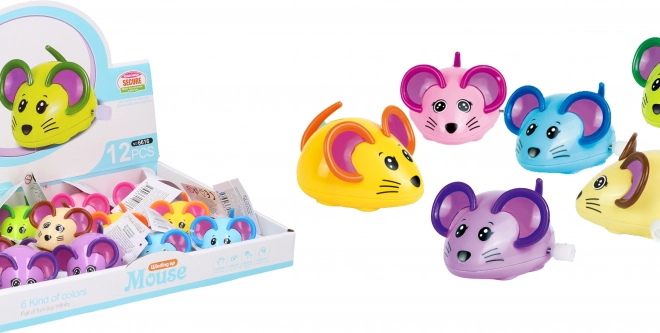 Plastični navijajuća miš 8 cm