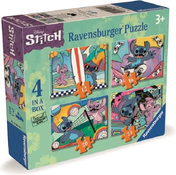 Ravensburger Puzzle Disney: Stitch zabavne aktivnosti 4u1