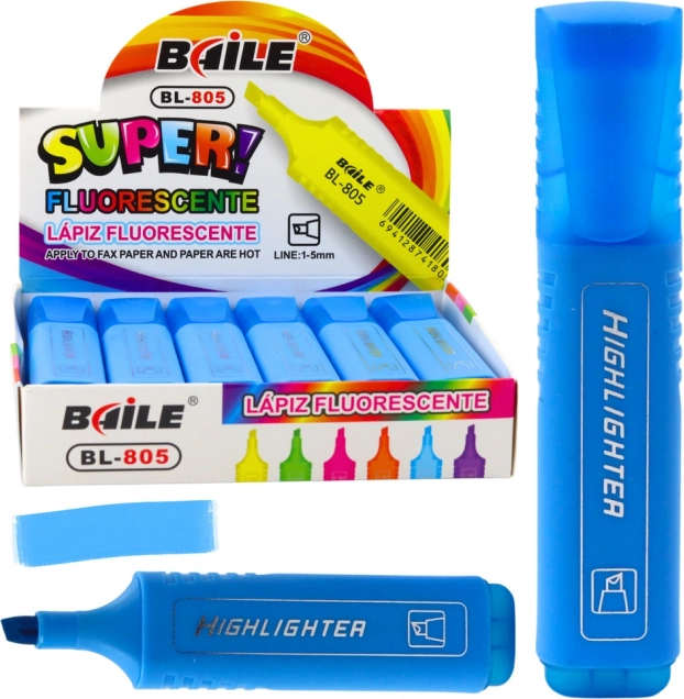 Neonski marker intenzivno plave boje