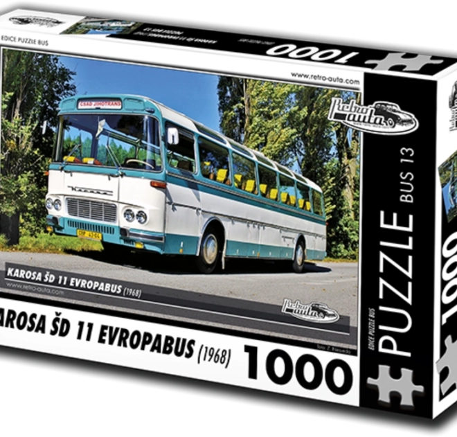 Puzzle Retro-Auta BUS Karosa ŠD 11 Evropabus 1000 dijelova