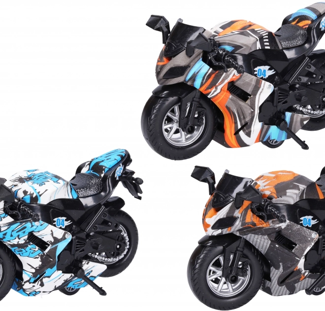 Motocikl na povlačenje 16 cm