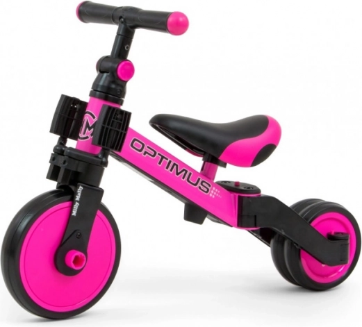 Dječje guralo i tricikl 3u1 Optimus Pink