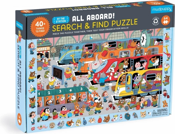 Mudpuppy puzzle Kolodvor – tražilica puzzle 64 dijelova