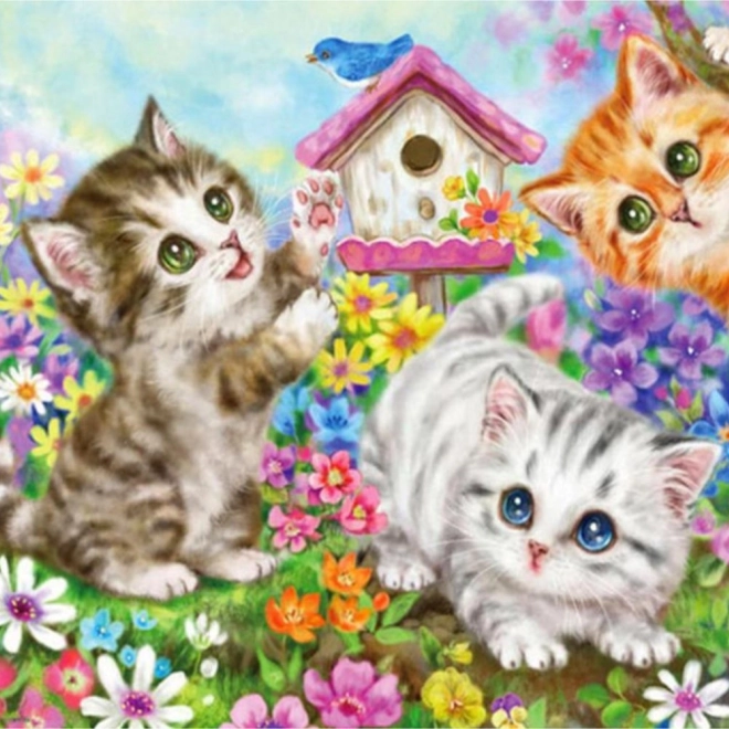 Dijamantno slikanje Mačja ekipa 30x40 cm
