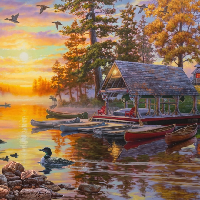 Puzzle Lučica s kanuima 1000 komada