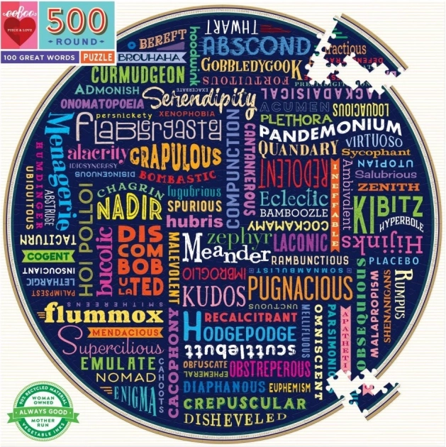 Okrugla slagalica 100 sjajnih riječi 500 dijelova