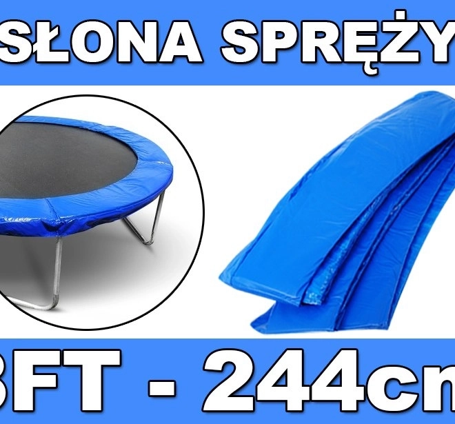 Zaštitni rub za opruge za vrtni trampolin 244 cm (8 FT) – plavi