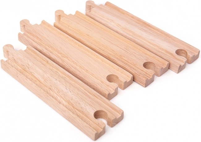 Duge ravne tračnice BIGJIGS RAIL 21 cm – 4 kom