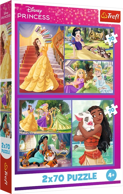 Puzzle 2x70 Disney Princeze Bajkoviti Dani