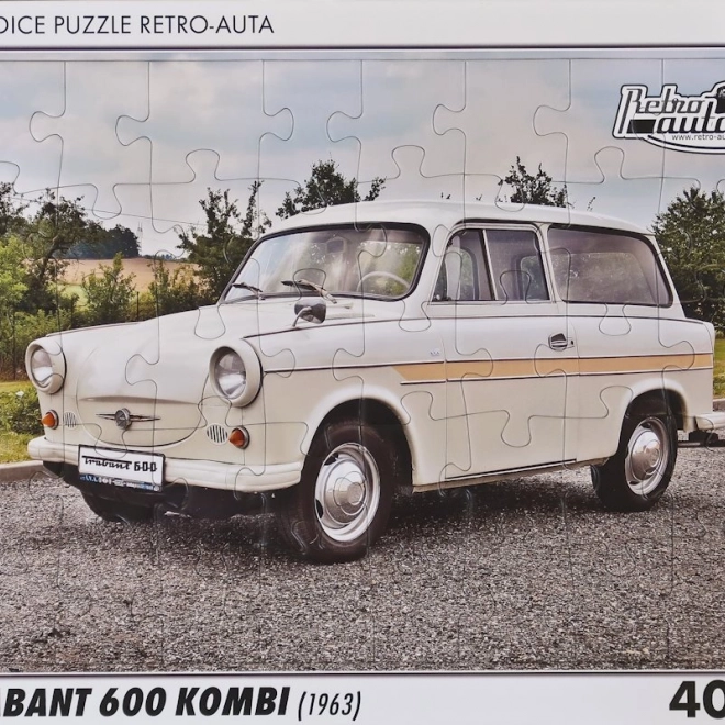 RETRO-AUTA Puzzle br.70 Trabant 600 Kombi (1963) 40 dijelova