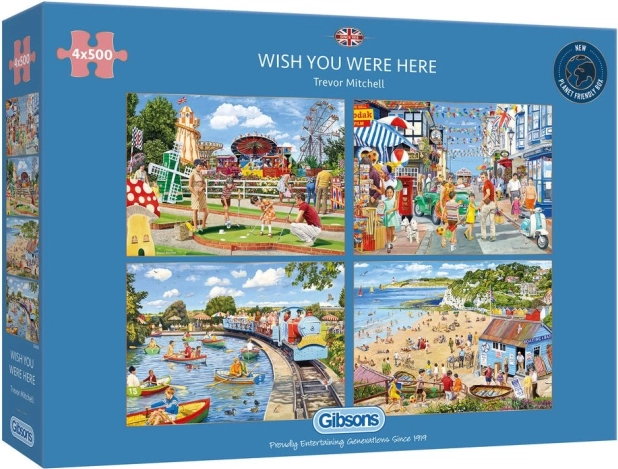 Gibsons Puzzle Volio bih da si ovdje 4x500 dijelova