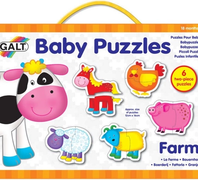 GALT baby puzzle farma 6×2 dijelova
