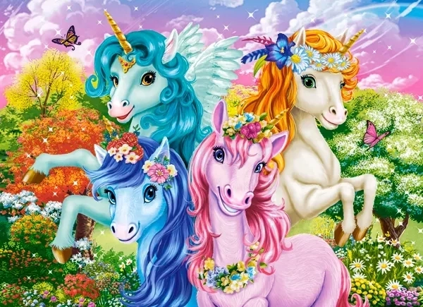 Puzzle Jednorozi 70 dijelova