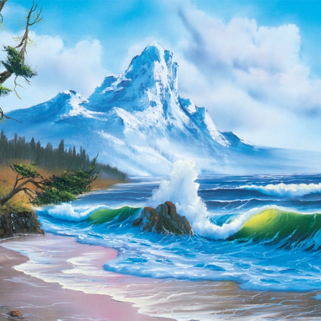 Puzzle Bob Ross: Planina uz more 1000 dijelova