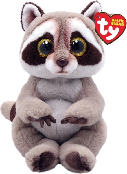Plišani rakun TY Beanie Bellies Petey 15 cm