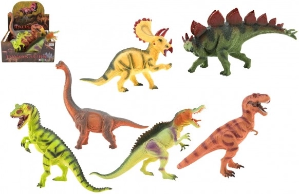 Set plastičnih dinosaura 25–32 cm, 6 figurica u kutiji