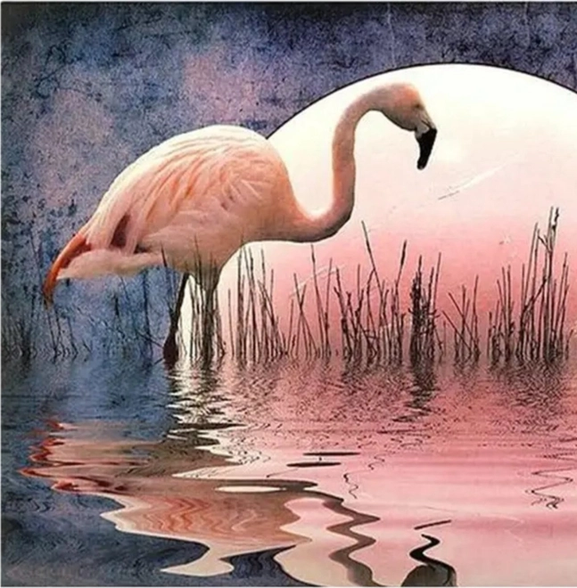 Norimpex dijamantno slikanje Flamingo 30x40 cm