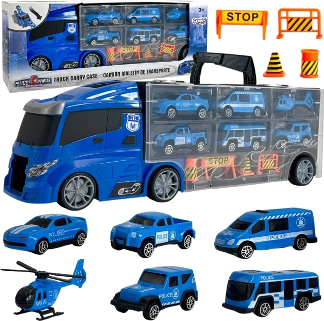 Kamion s transporterom 3u1 Plava Policija