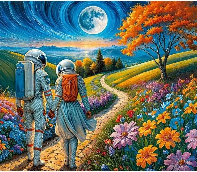 Puzzle CHERRY PAZZI – Kozmička ljubav, 1000 dijelova