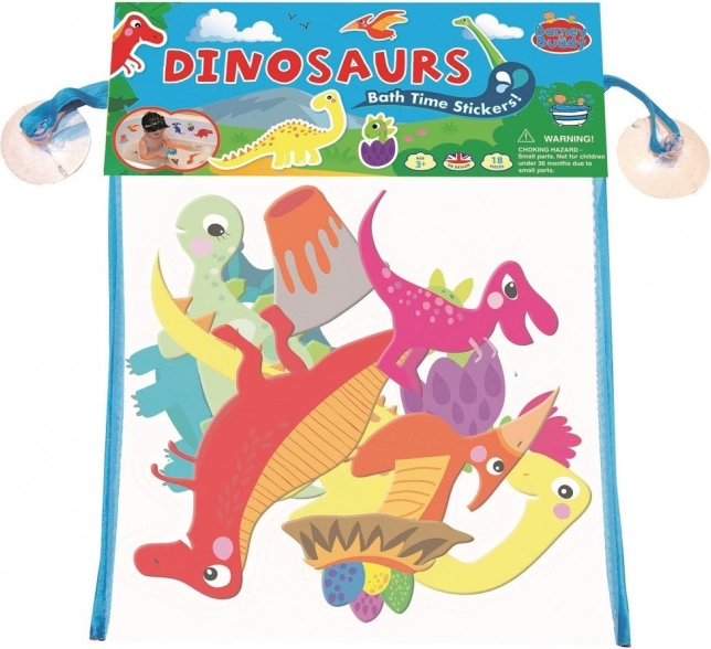 Naljepnice za kupanje s motivom dinosaura s mrežicom