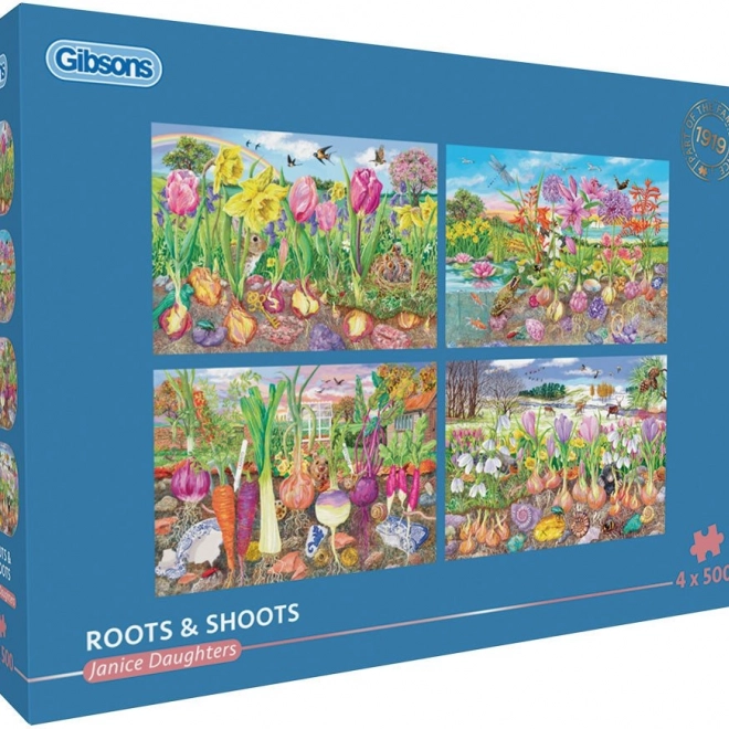 GIBSONS Puzzle Korijeni i izdanci 4x500 komada