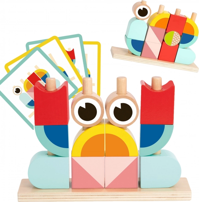 Drvene kreativne kocke Rak od Tooky Toy