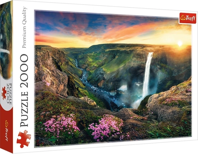 Puzzle 2000 komada Vodopad Haifoss, Island