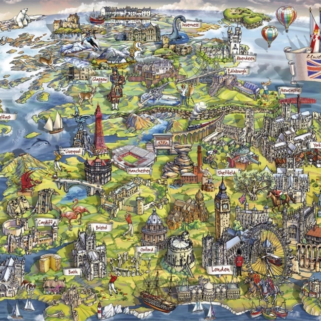 Puzzle Prekrasna Britanija 1000 dijelova