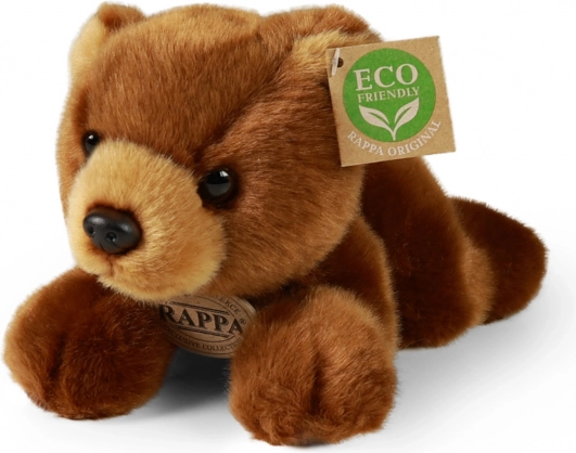 Plišani smeđi medvjed ležeći 20 cm eco‑friendly