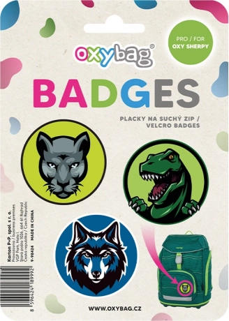 Set zamjenjivih bedževa OXY Sherpy Animal