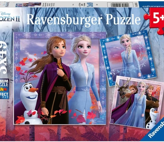Ravensburger puzzle Snježno kraljevstvo 2: Putovanje 3x49 dijelova