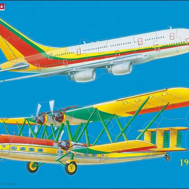 Puzzle aviona povijest i sadašnjost 23 dijela