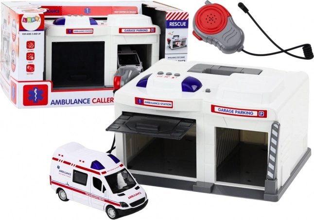 Baza hitne službe Ambulanta svjetla i zvukovi