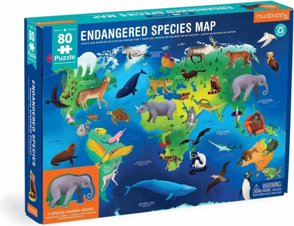 Mudpuppy puzzle ugrožene vrste životinja cijelog svijeta