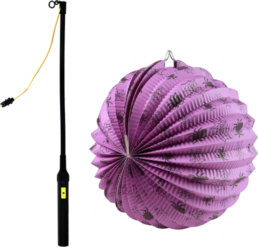 Halloween lampion s paucima 25 cm sa svjetlećom štapom 40 cm