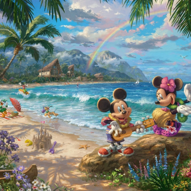 Puzzle Minnie i Mickey na Havajima 1000 dijelova