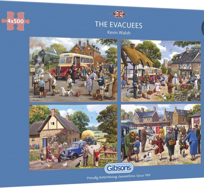 Gibsons Puzzle Evakuacija 4x500 komada