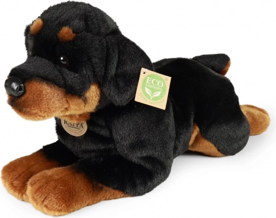 Plišani pas Rottweiler ležeći 39 cm ekološki