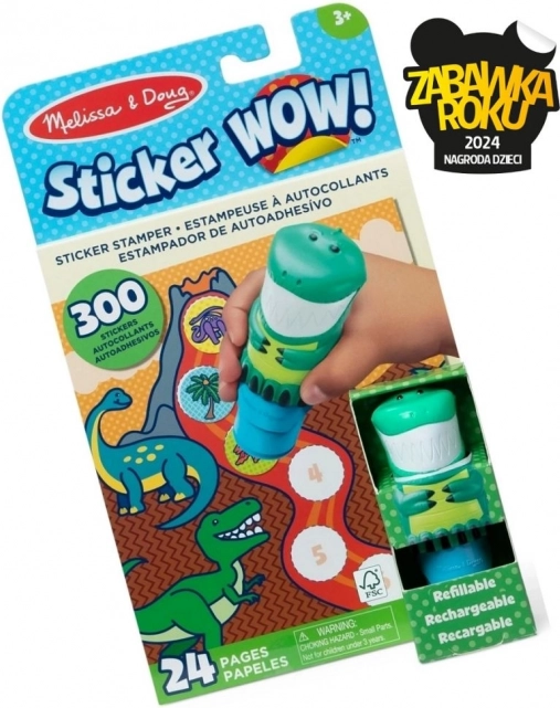 Kreativni set naljepnica s dinosaurima – Melissa & Doug