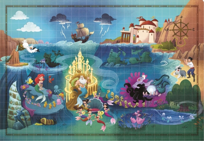 Puzzle Story Maps Mala sirena 1000 dijelova