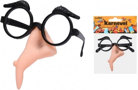Karnevalski set vještice – plastični nos i naočale