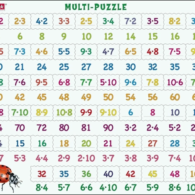 Larsen Puzzle Matematika: Množenje 81 Dijelova